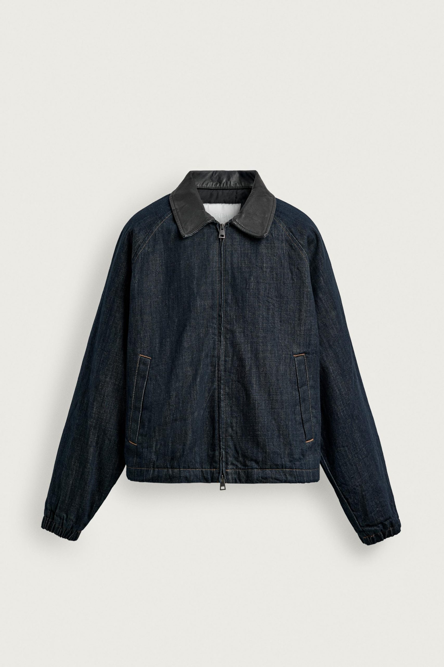DENIM JACKET WITH COMBINED COLLAR MARO - Ảnh 3