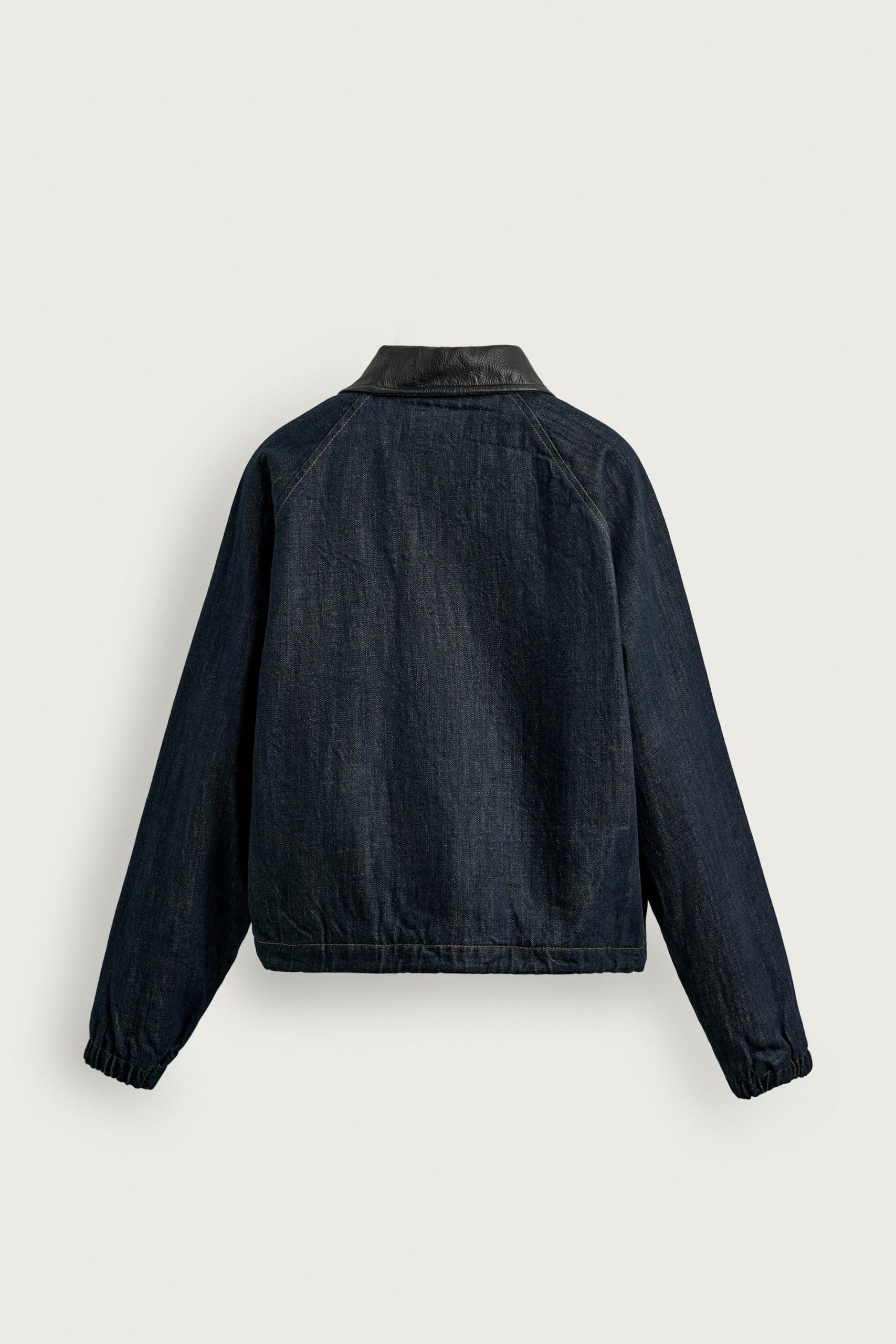 DENIM JACKET WITH COMBINED COLLAR MARO - Ảnh 2
