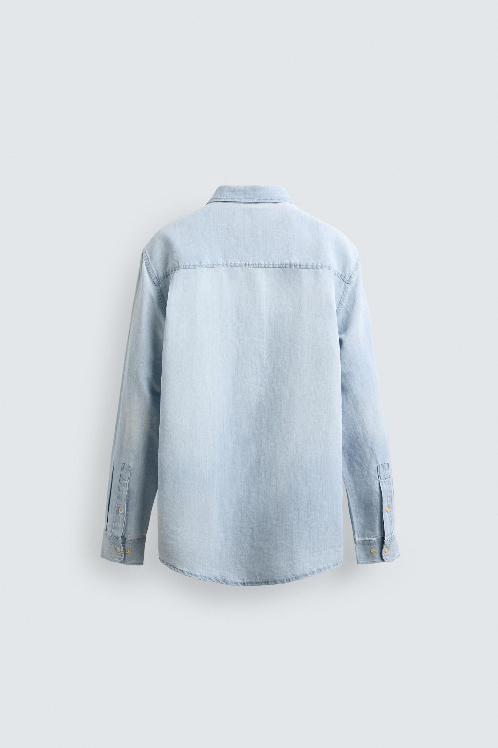 DENIM LINEN COTTON SHIRT MARO - Ảnh 2