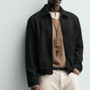 FAUX SUEDE JACKET MARO