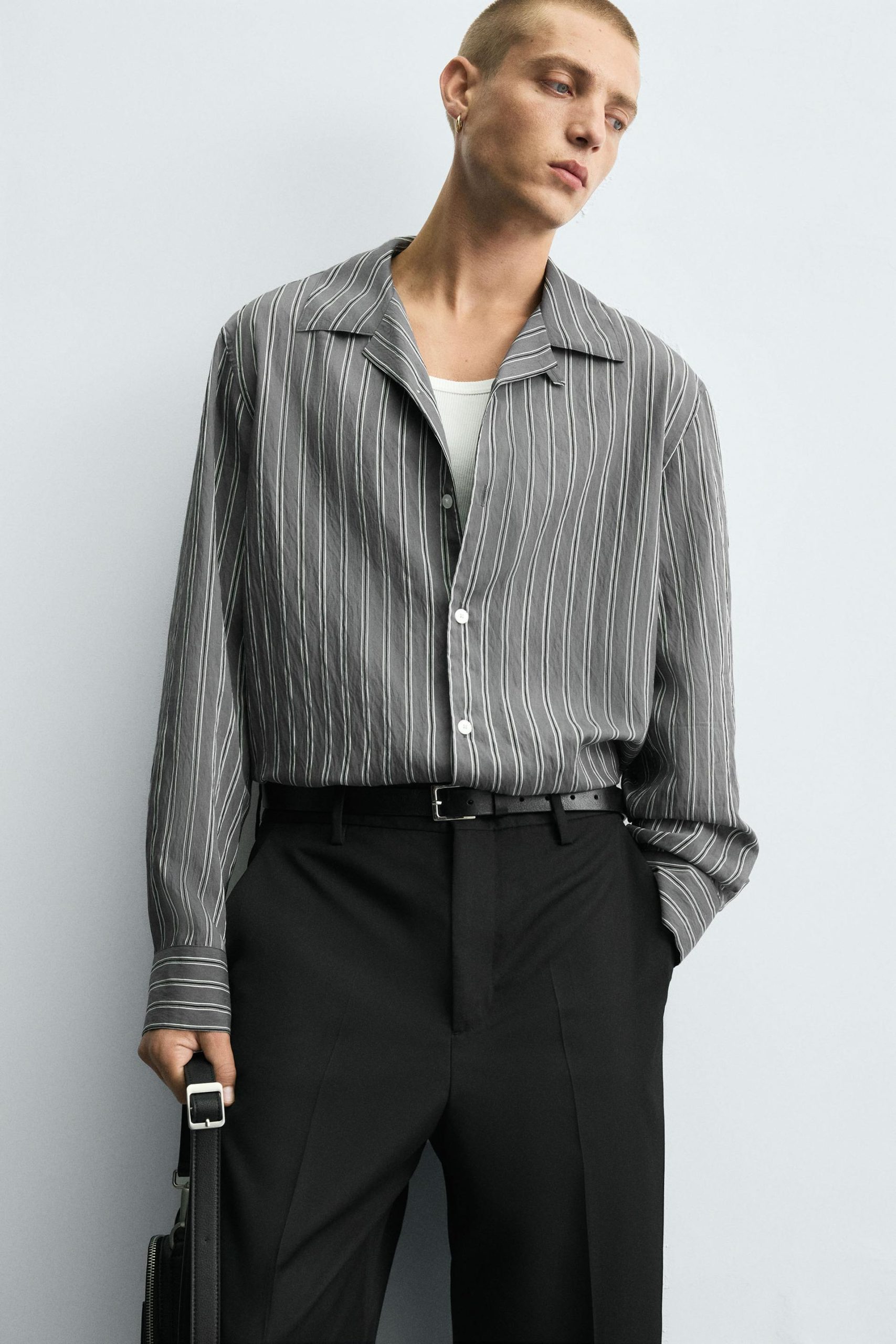 FLUID REGULAR FIT SHIRT MARO - Ảnh 5
