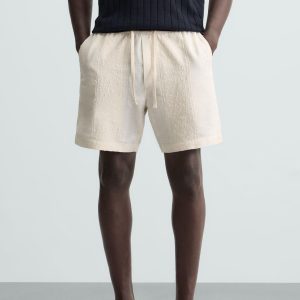 JACQUARD TEXTURED BERMUDA SHORTS MARO