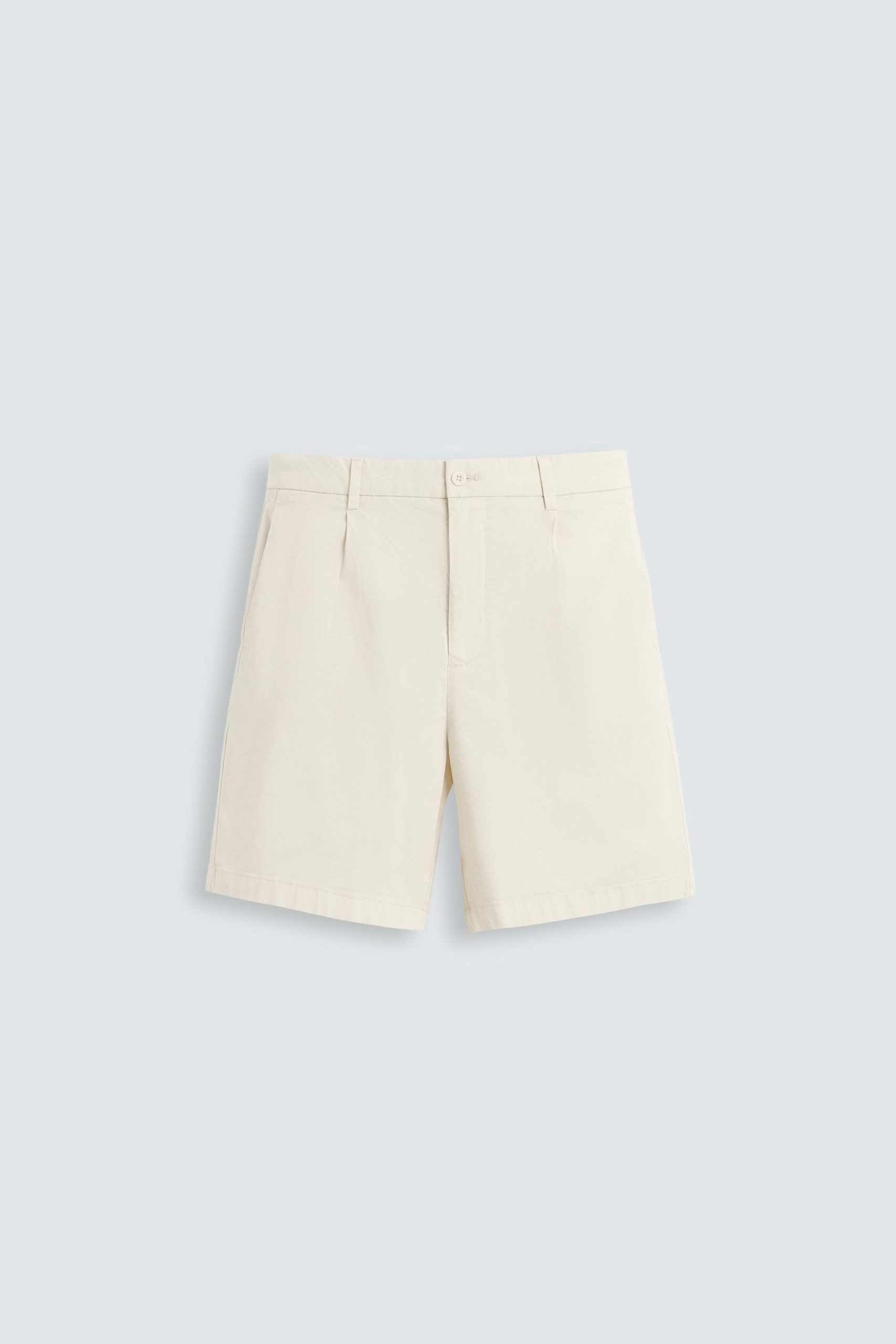 PLEATED REGULAR FIT BERMUDA SHORTS MARO - Ảnh 3