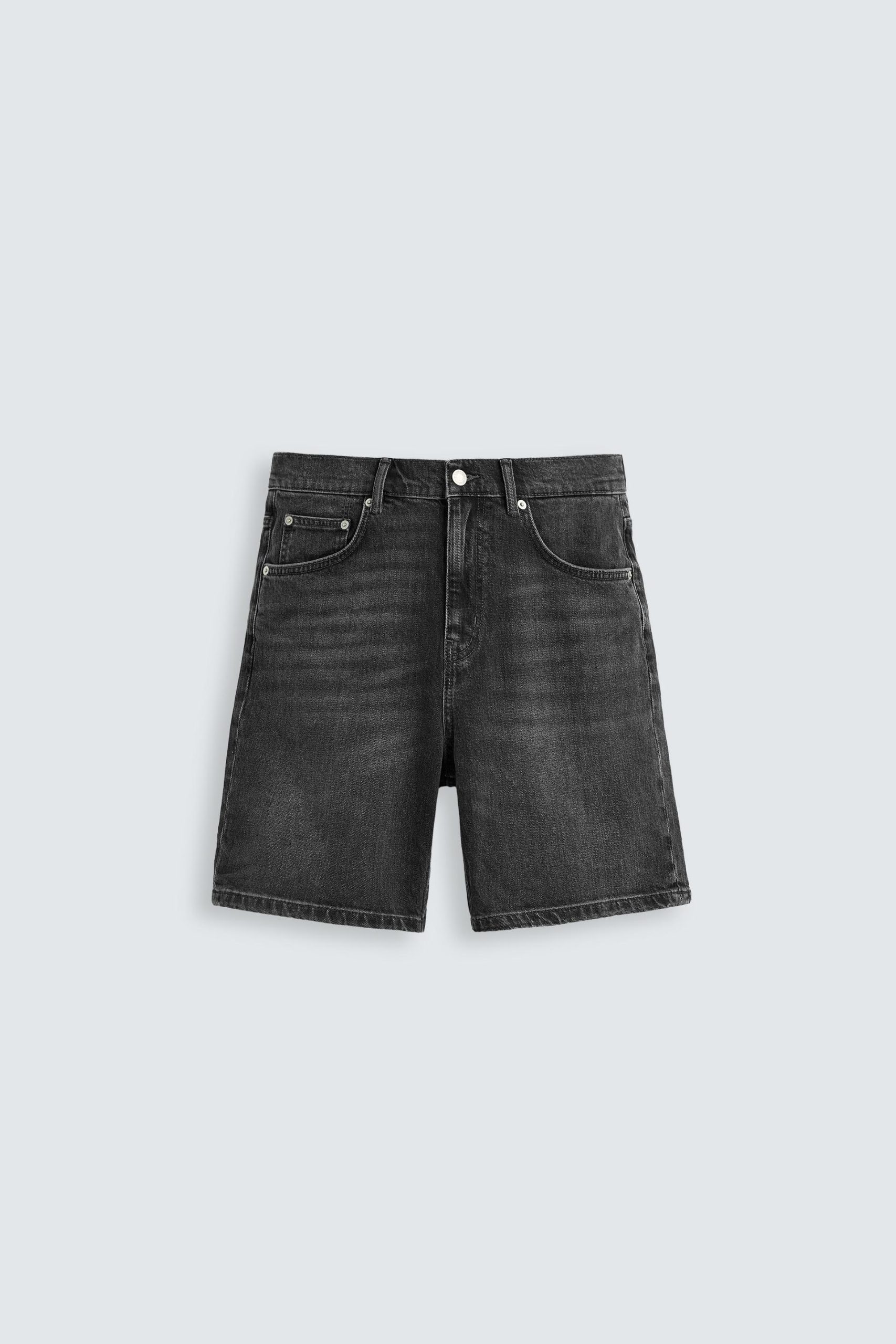 REGULAR FIT DENIM BERMUDA SHORTS MARO - Ảnh 3