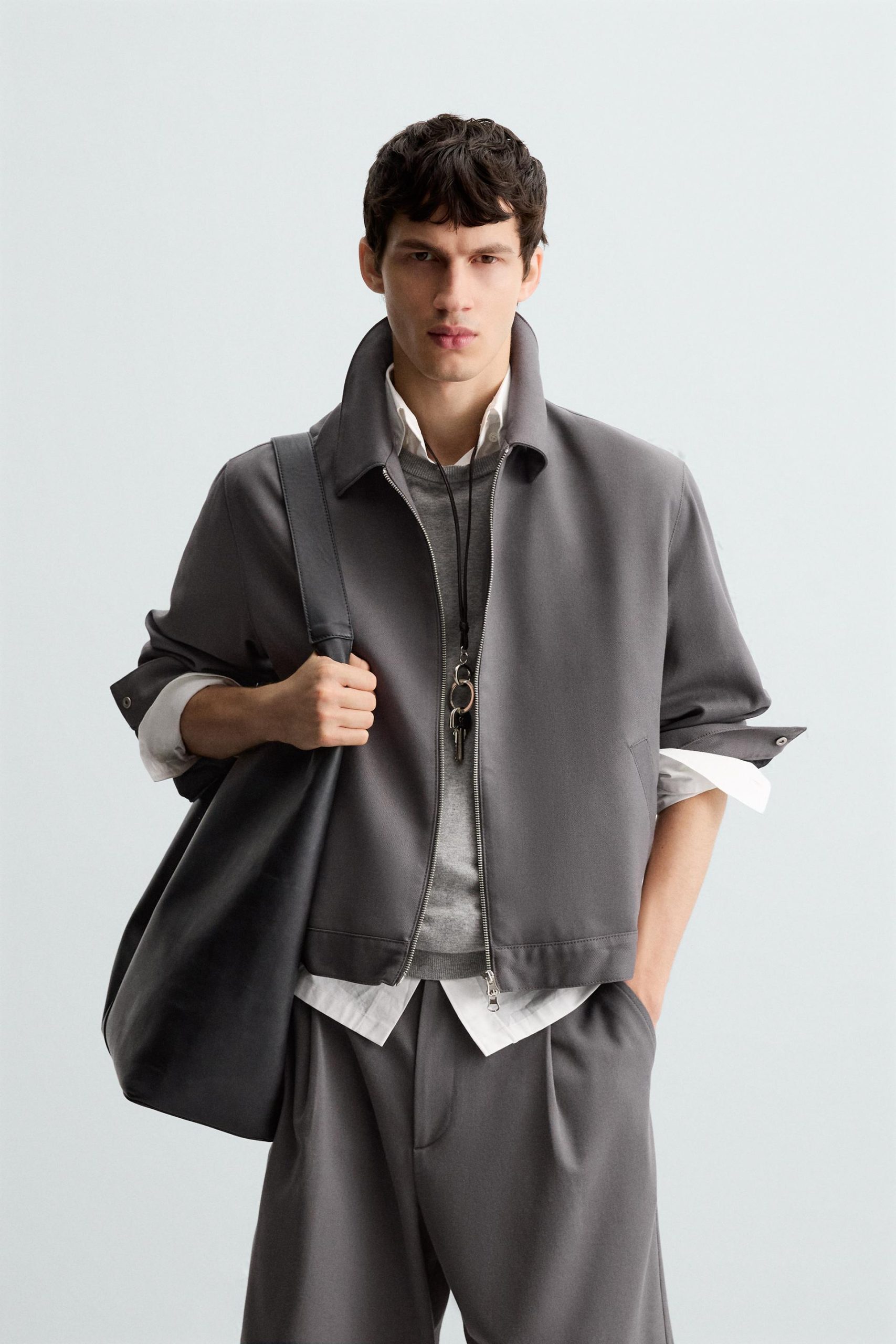 REGULAR FIT ZIPPED OVERSHIRT MARO