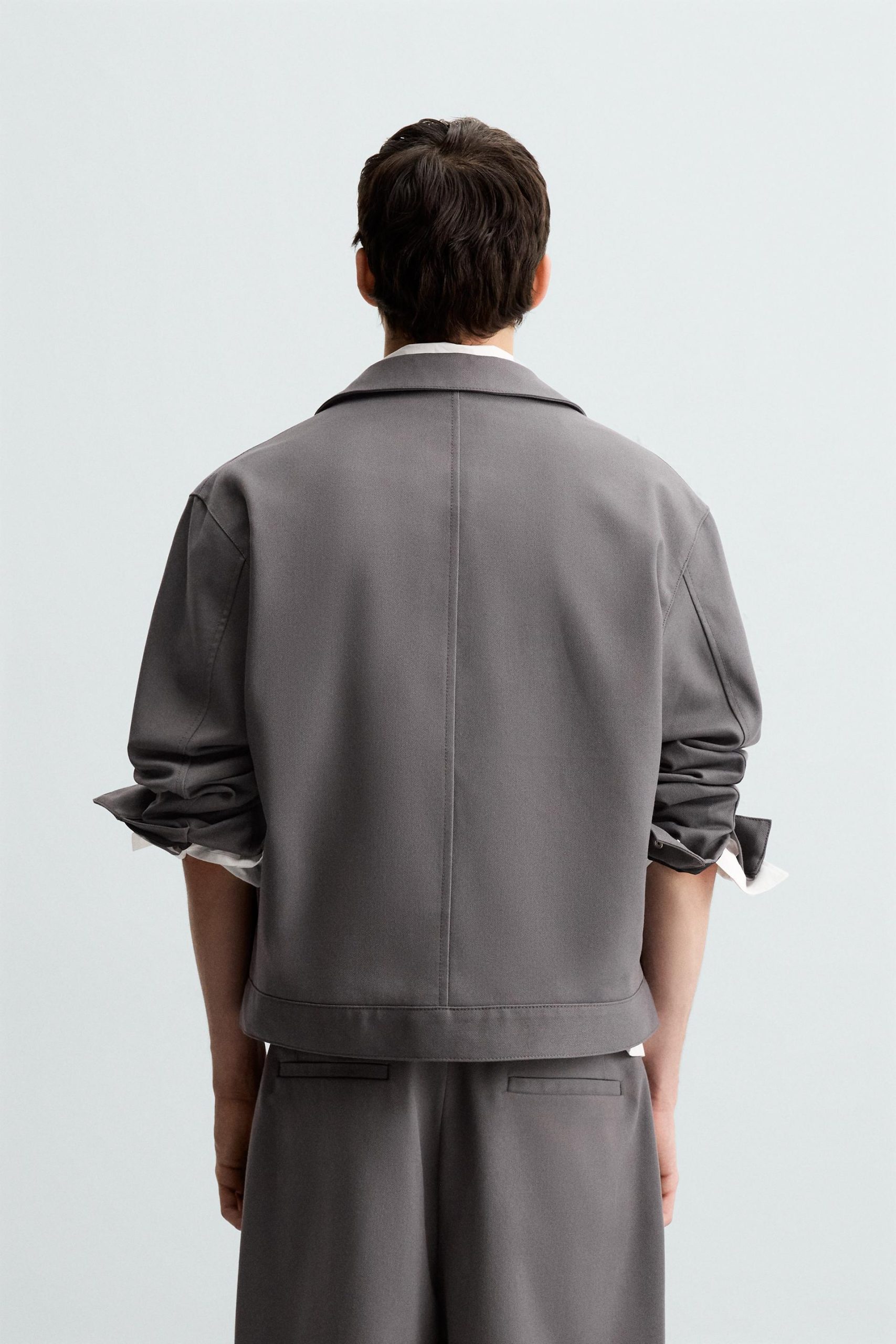 REGULAR FIT ZIPPED OVERSHIRT MARO - Ảnh 6