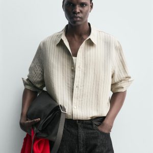 STRIPED FLOWING SHIRT MARO