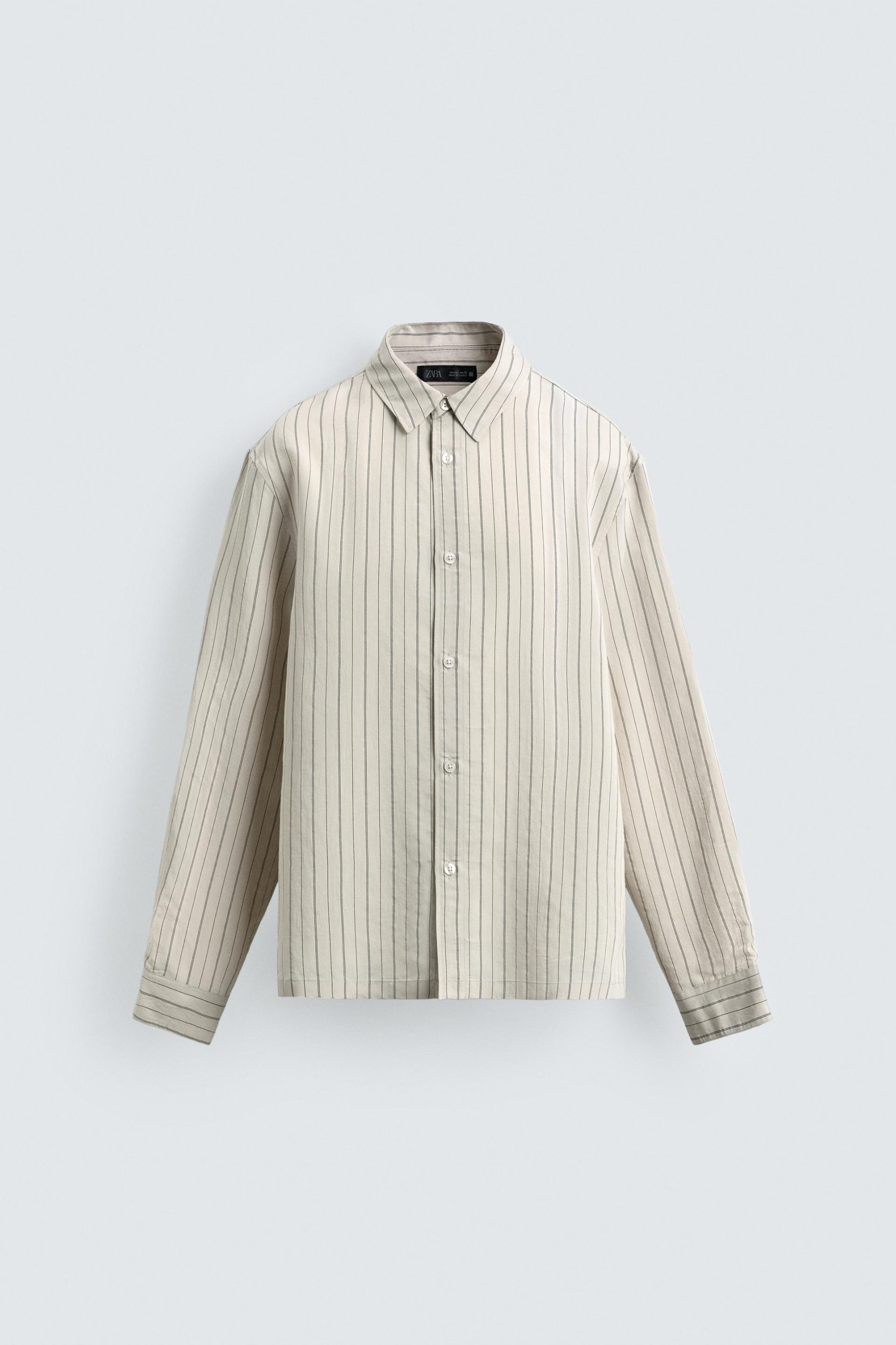 STRIPED FLOWING SHIRT MARO - Ảnh 3