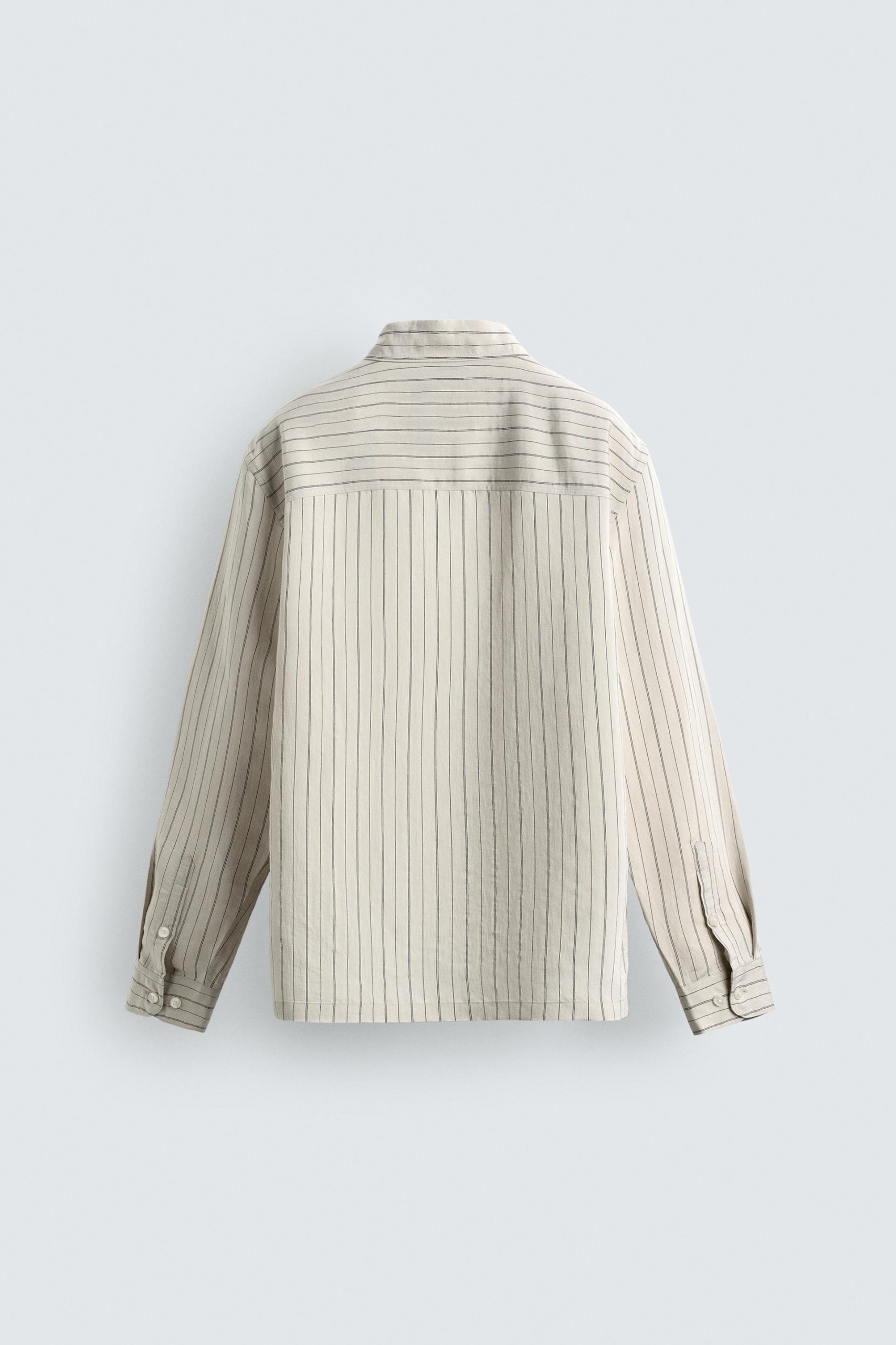 STRIPED FLOWING SHIRT MARO - Ảnh 2