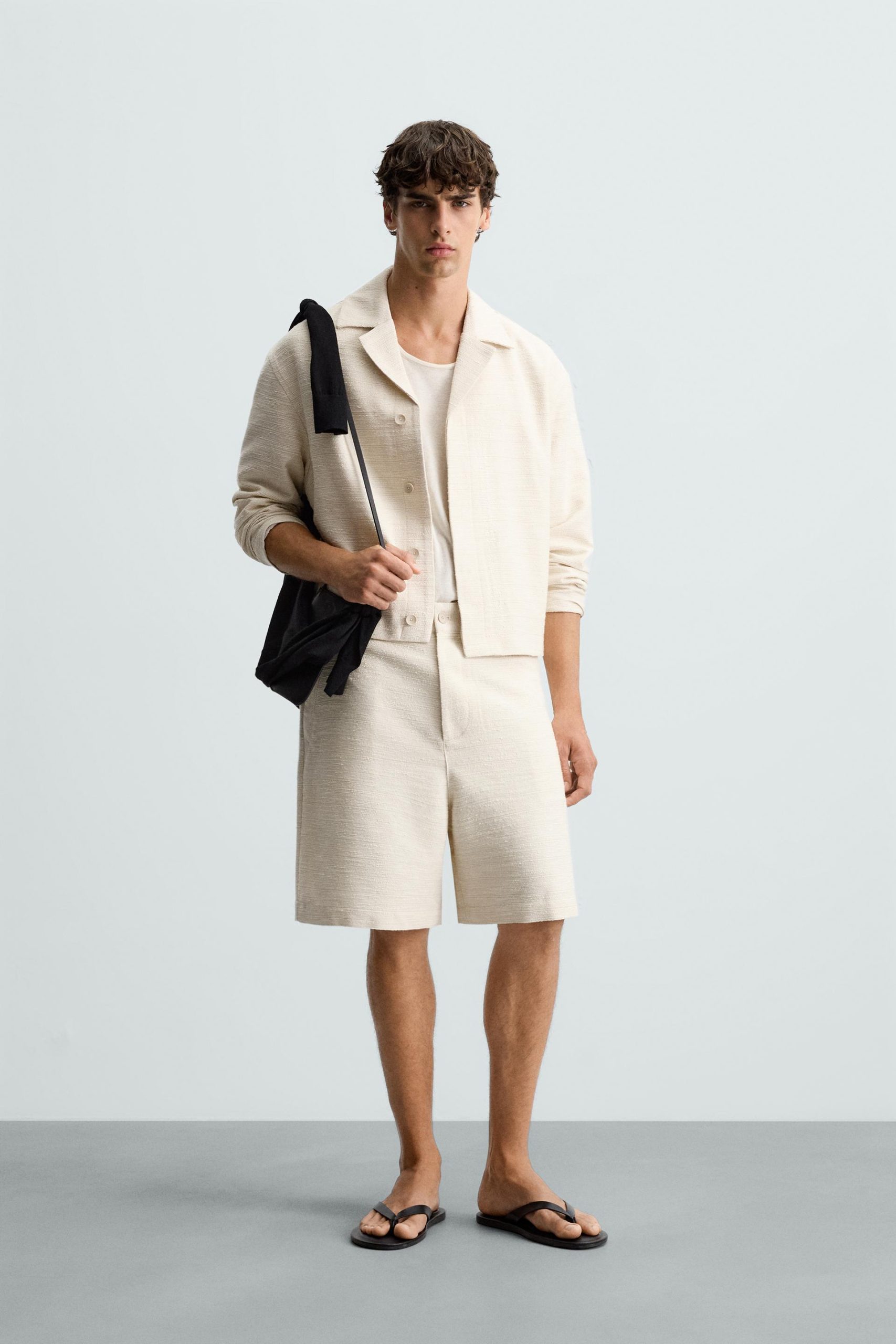 TEXTURED BERMUDA SHORTS MARO - Ảnh 7