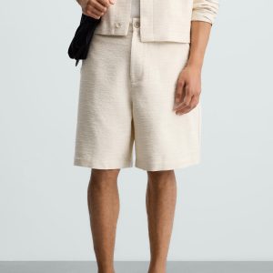 TEXTURED BERMUDA SHORTS MARO