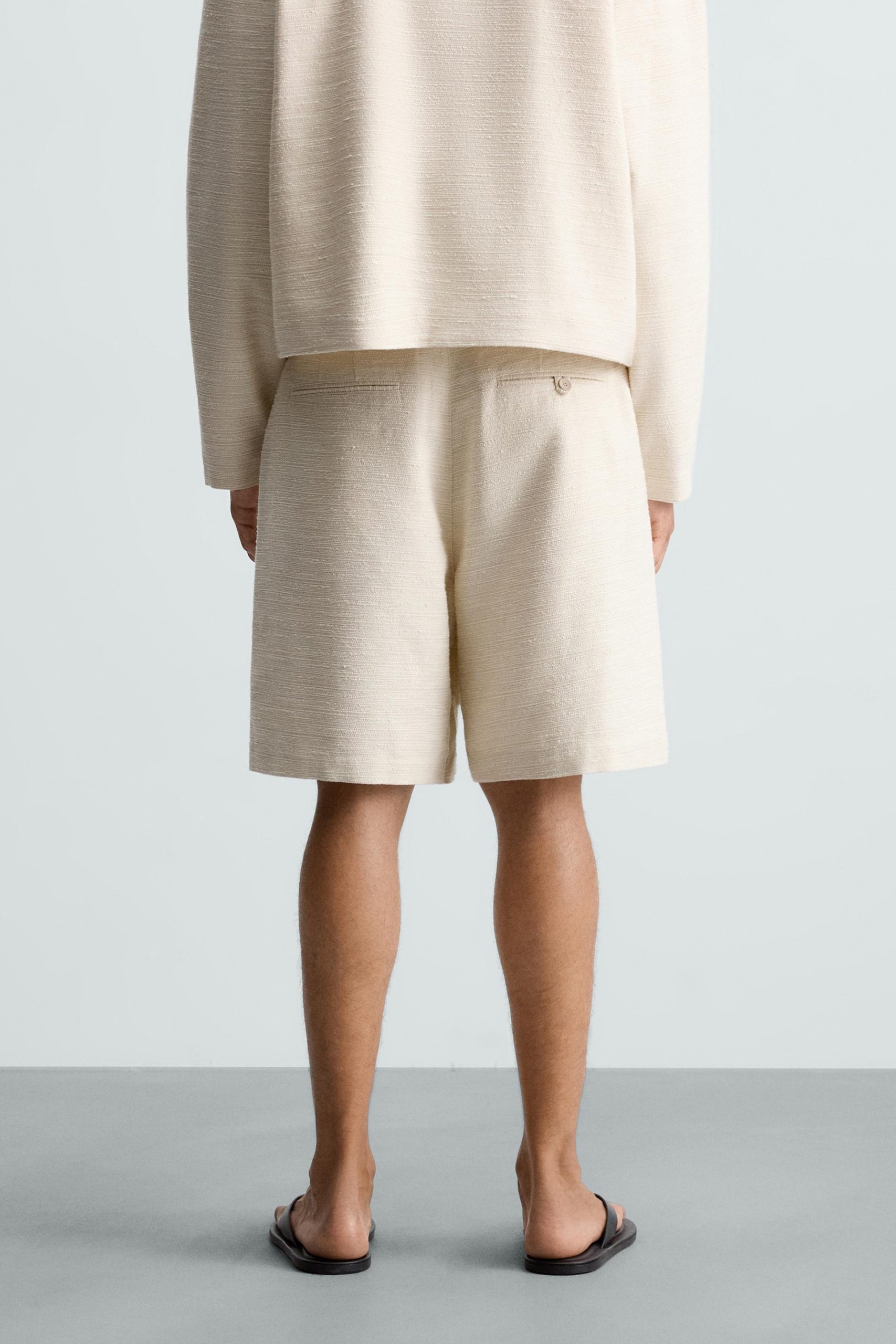 TEXTURED BERMUDA SHORTS MARO - Ảnh 5