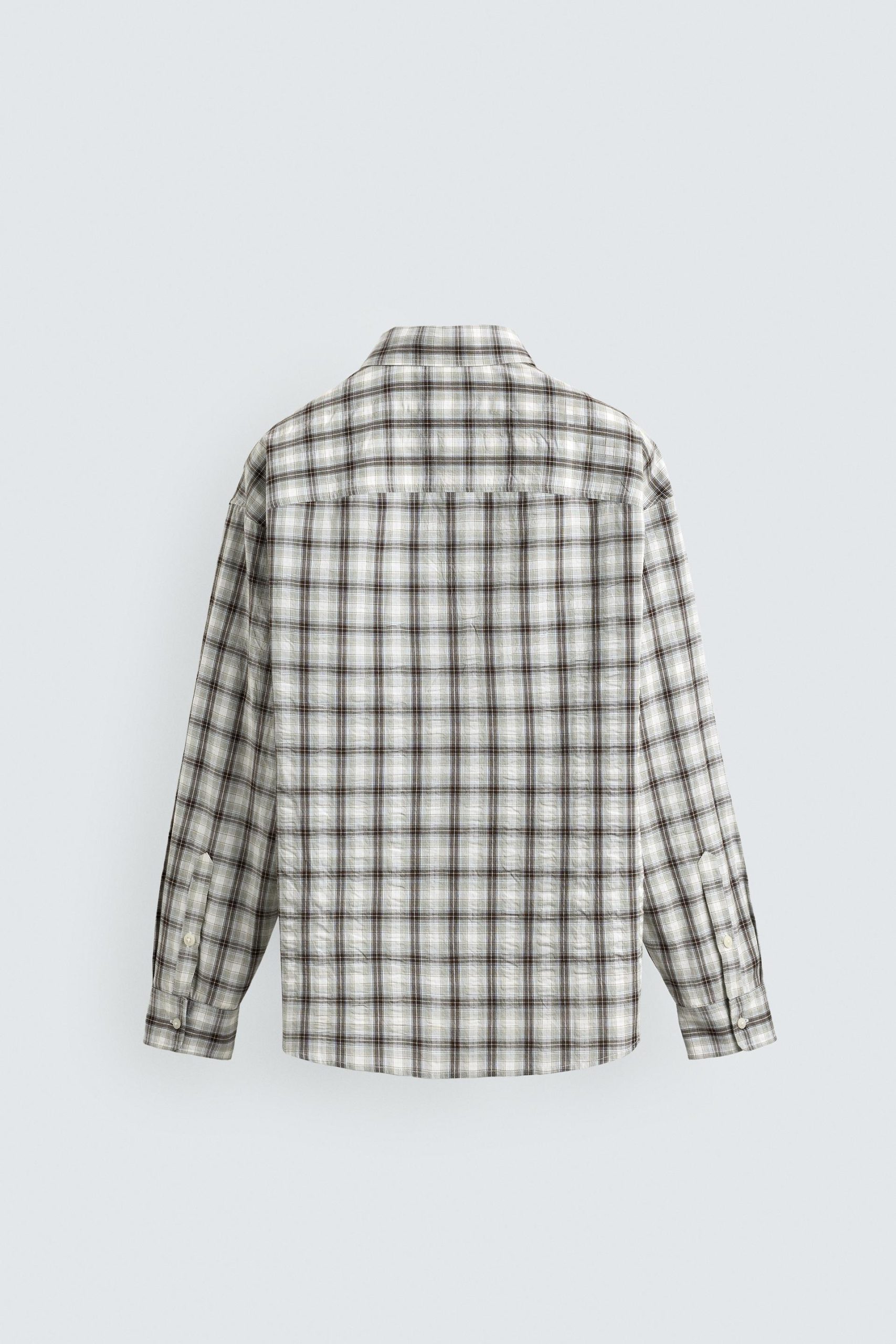 TEXTURED CHECK SHIRT MARO - Ảnh 2