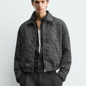 TEXTURED JACQUARD JACKET MARO