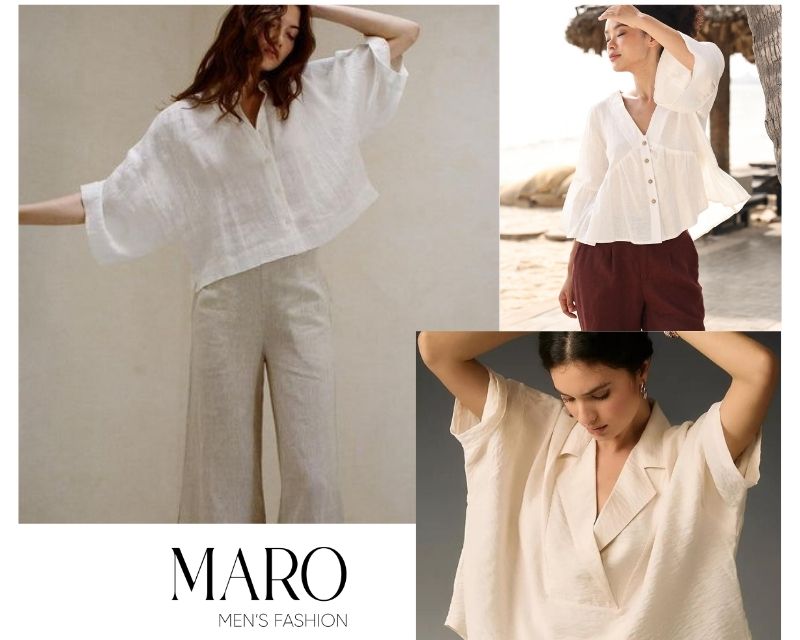 áo blouse linen