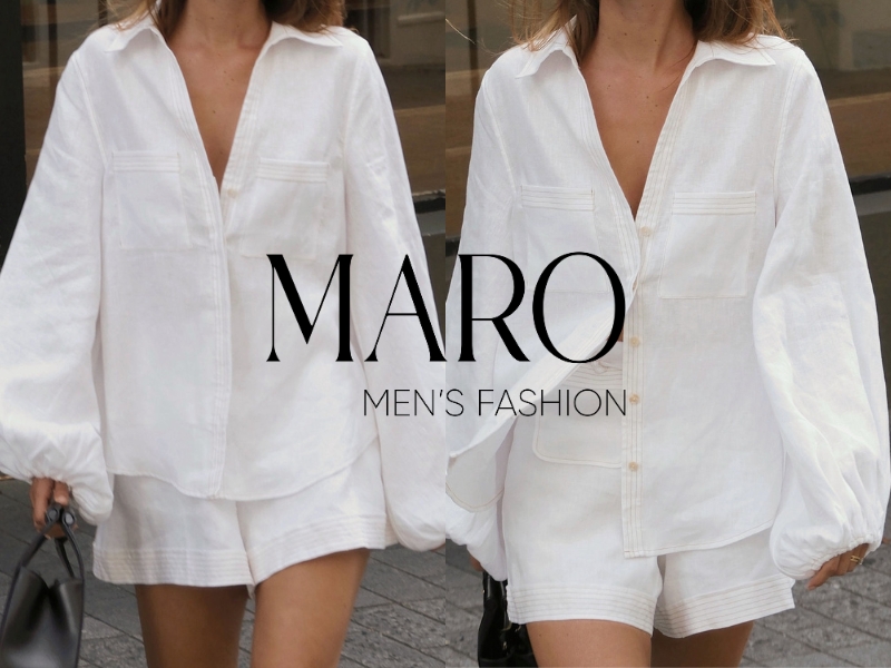 áo kiểu vải linen cổ v
