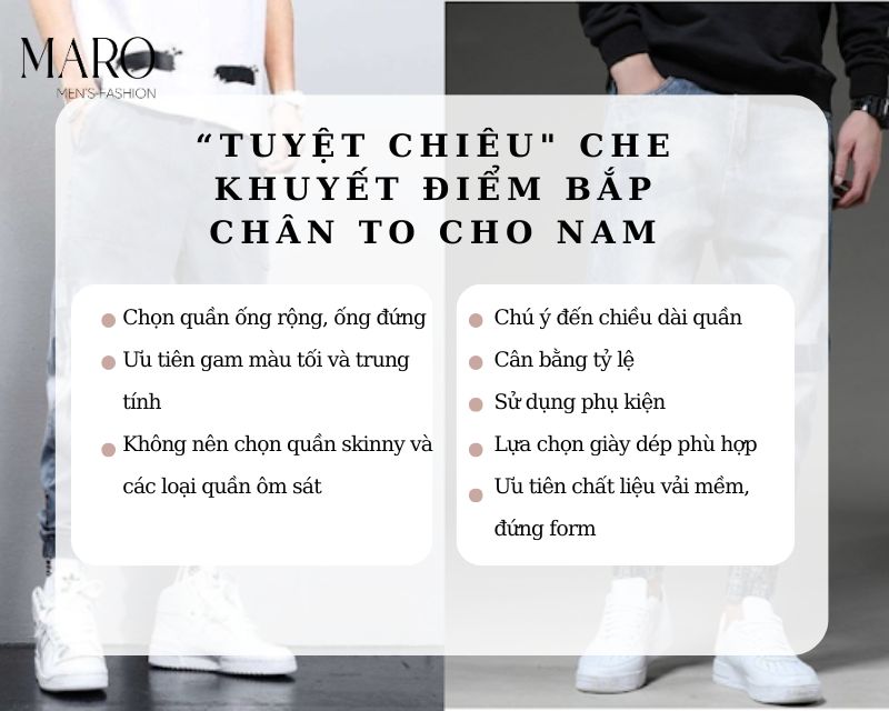 cách che khuyết điểm bắp chân to