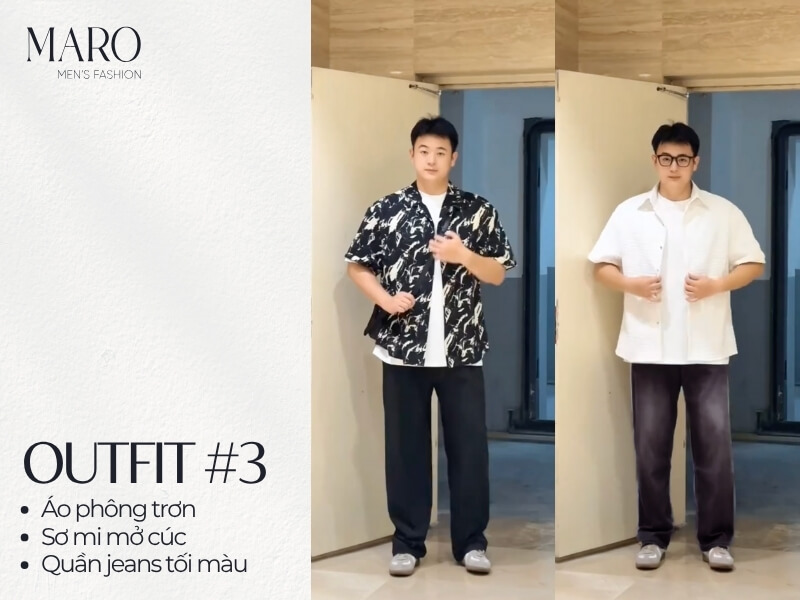 cách phối đồ cho nam béo bụng top 5 set đồ hack dáng 3