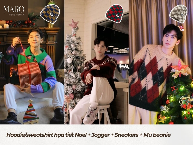gợi ý các set phối đồ noel cho nam set 4