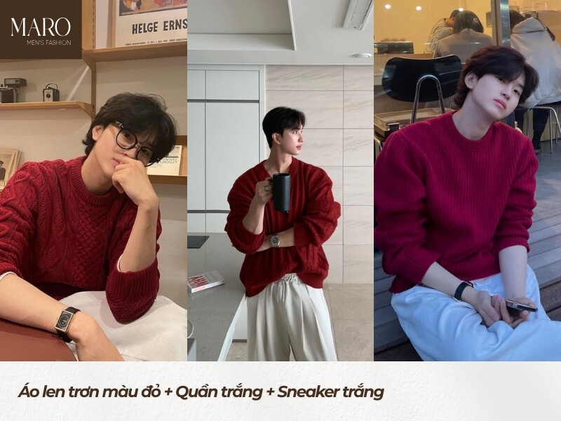 gợi ý các set phối đồ noel cho nam set 5