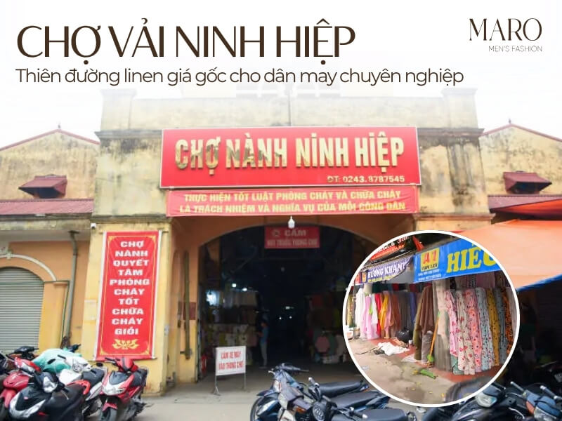 mua vải linen ở hà nội tại chợ ninh hiệp