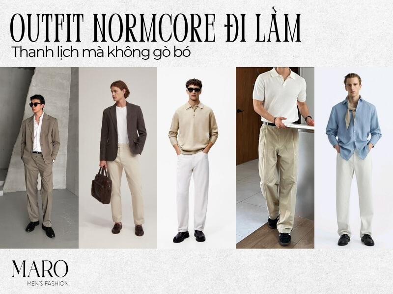 outfit normcore đi làm