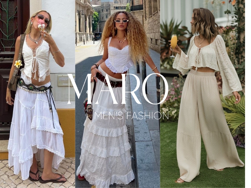 outfit phong cách bohemian cho nữ