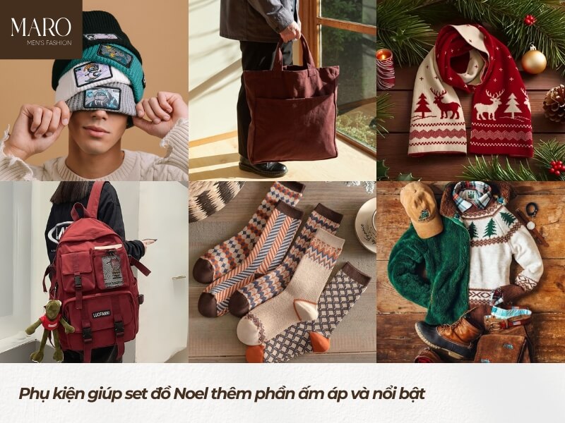 phụ kiện đính cho set đồ noel cho nam