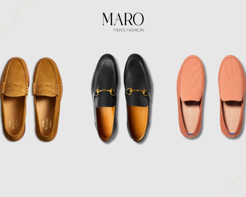quần tây sơ mi trắng phối giày lười loafers