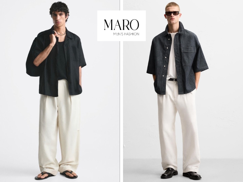 style áo sơ mi khoác ngoài nam nam tính