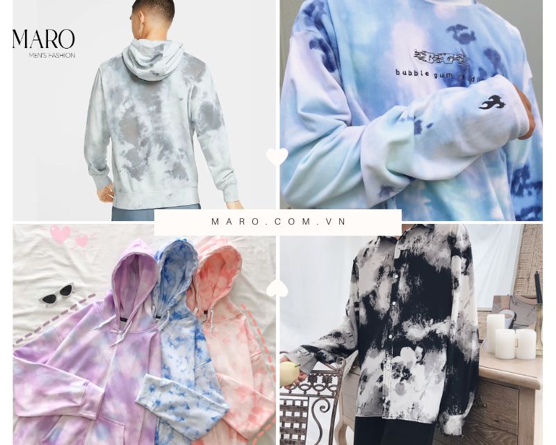 áo hoodie sweater sơ mi tie dye