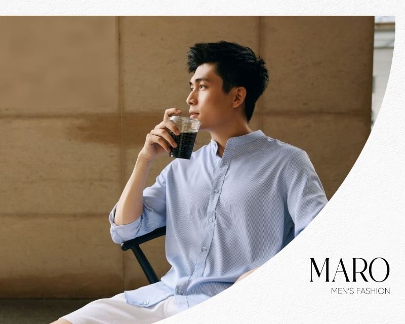 áo sơ mi cổ trụ quần short