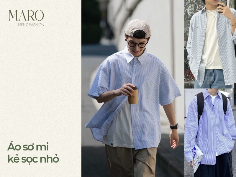 áo sơ mi kẻ sọc nhỏ