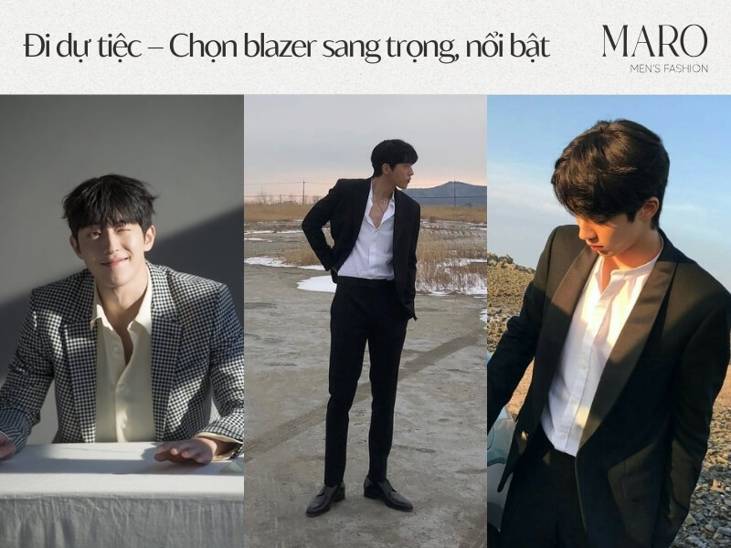 blazer đi dự tiệc cho người lùn nam