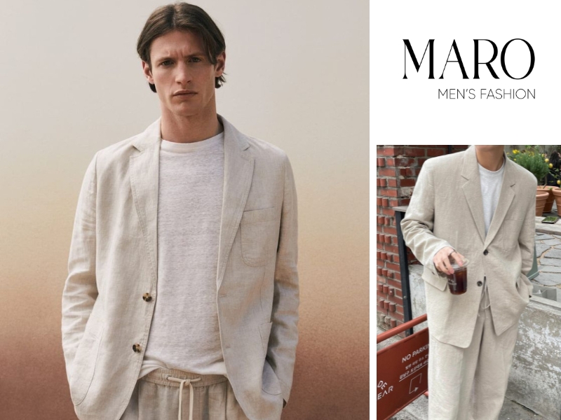 giải mã sức hút của blazer linen nam