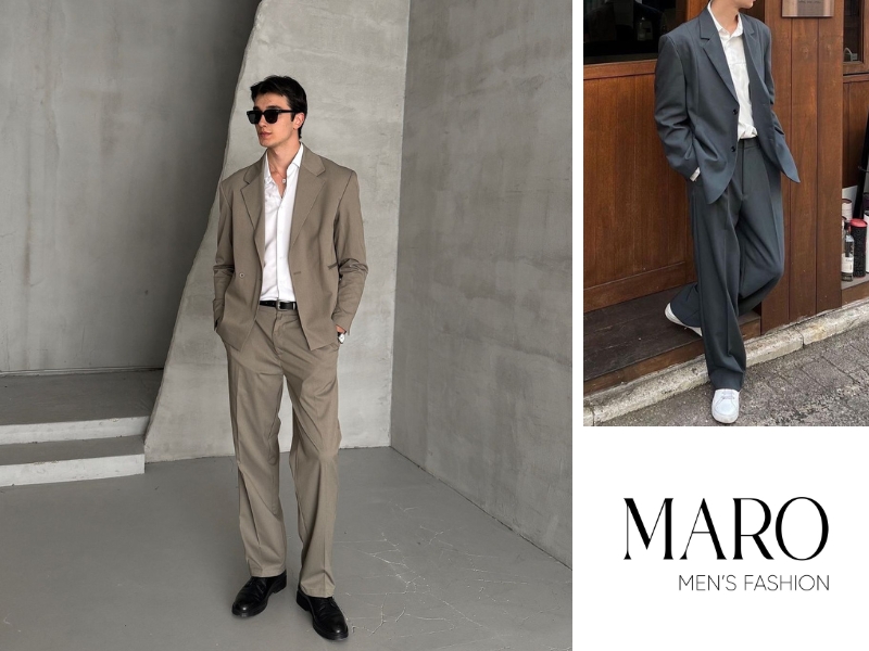 phối đồ công sở nam vơi suit