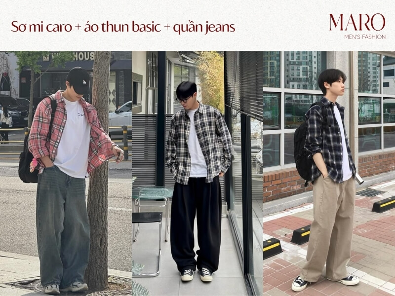 phối đồ đi chơi tết cho nam casual năng động