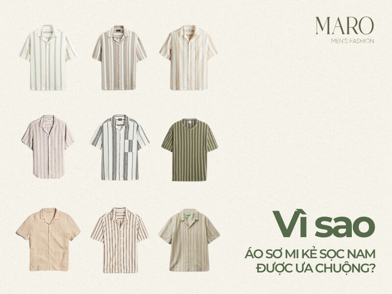 vì sao áo sơ mi kẻ sọc nam được ưa chuộng