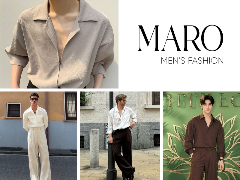 tổng hợp các loại áo sơ mi cổ vest nam