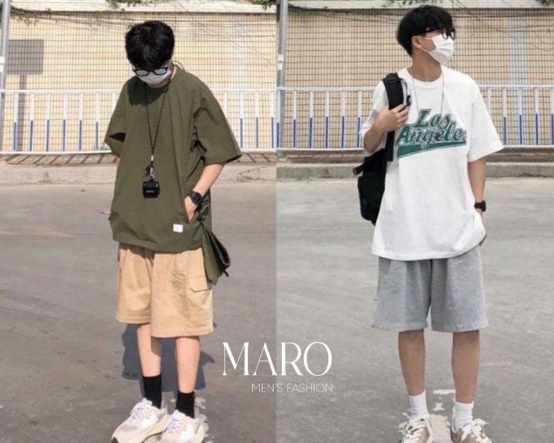 áo oversize nam cho người gầy