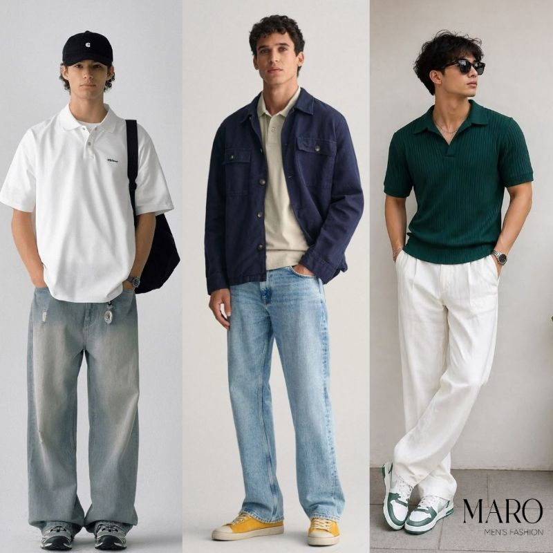 áo polo oversize nam