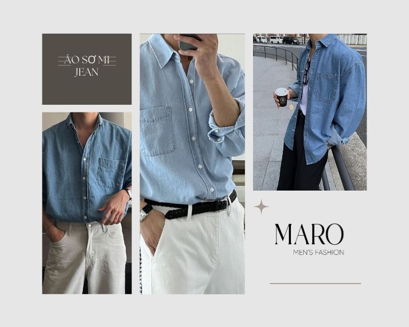 áo sơ mi jean