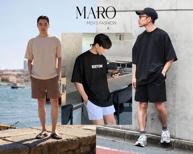 áo thun basic form oversize nam