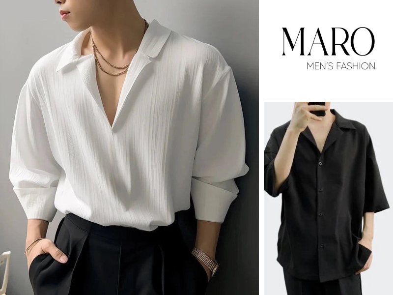 bí quyết chọn áo sơ mi cổ vest nam