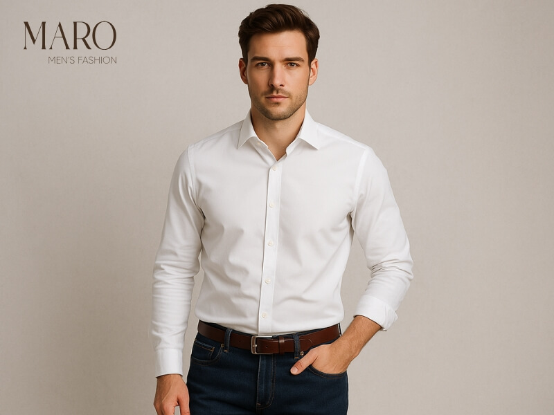 combo kinh điển quần jean áo sơ mi nam đóng thùng
