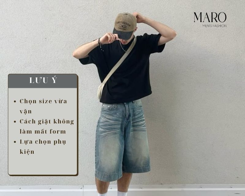 lưu ý áo thun boxy