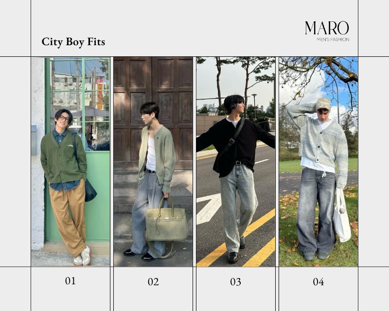 lưu ý khi phối đồ với cardigan cho nam