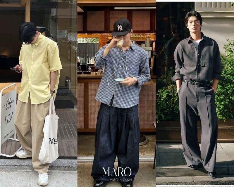 lưu ý phối đồ với sơ mi oversize