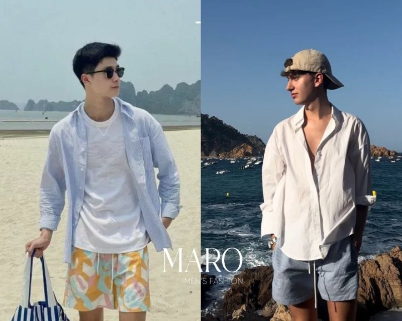 màu sắc họa tiết quần đi biển