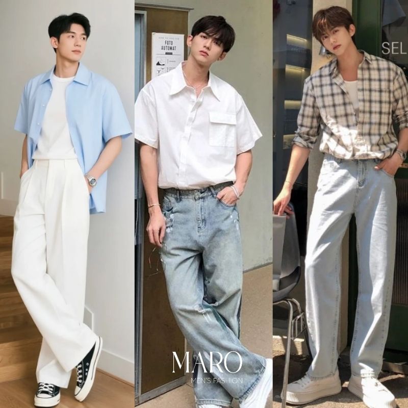 sơ mi nam oversize hiện đại